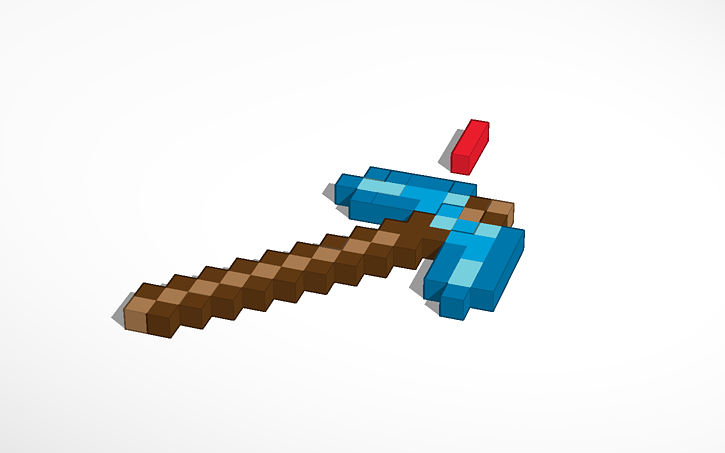 3D design minecraft picaxe | Tinkercad