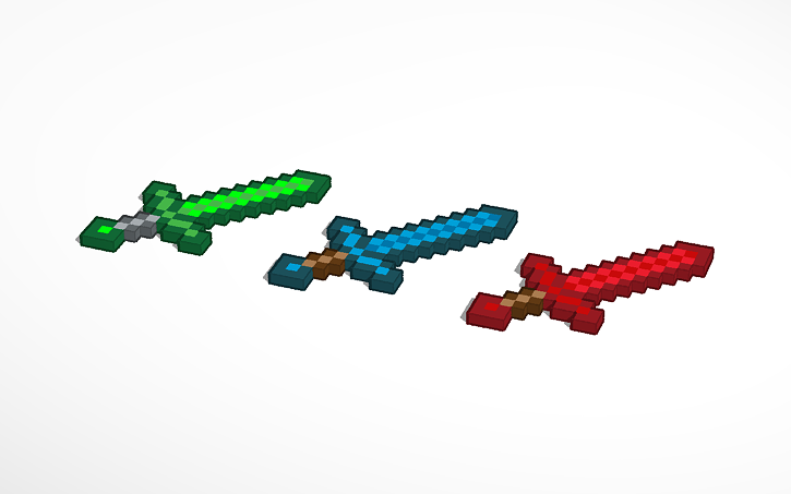 3D design Ruby Sword | Tinkercad