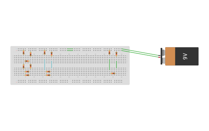 Circuit design ejercicios protoboard 1 - Tinkercad