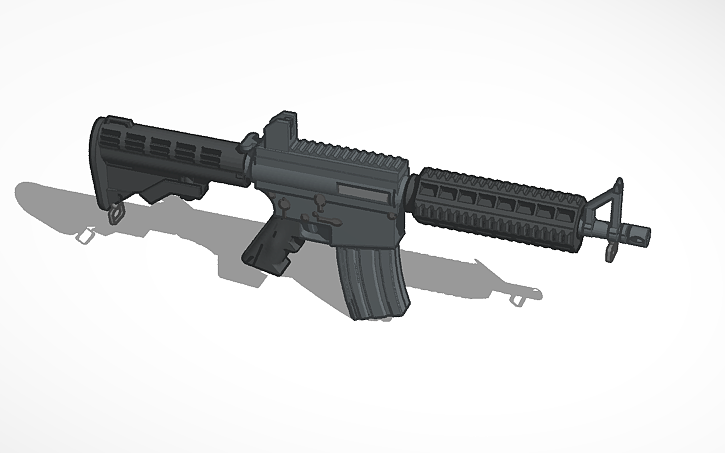 3D design mk18 cqbr - Tinkercad