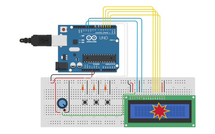 Circuit design Circuito reloj | Tinkercad