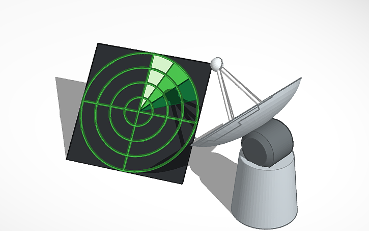 Radar Cad File 3D design RADAR - Tinkercad