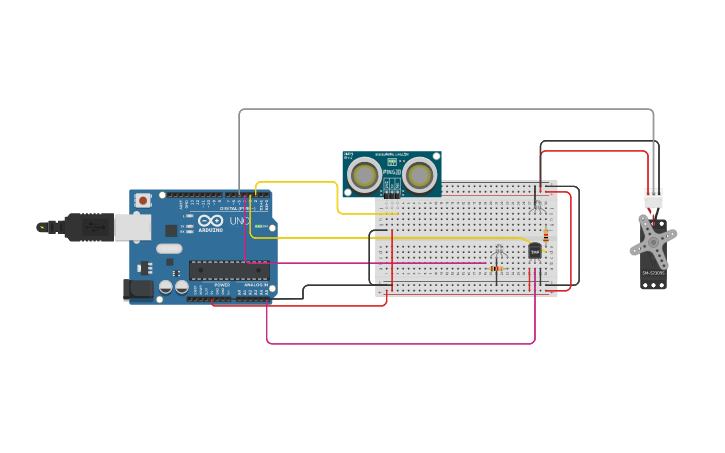 Circuit design Projeto Microcontroladores | Tinkercad