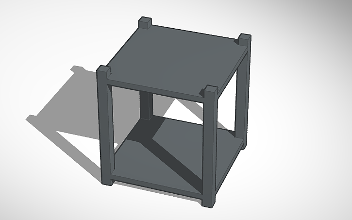 3D design FrameWork Cubesat U1 - Tinkercad