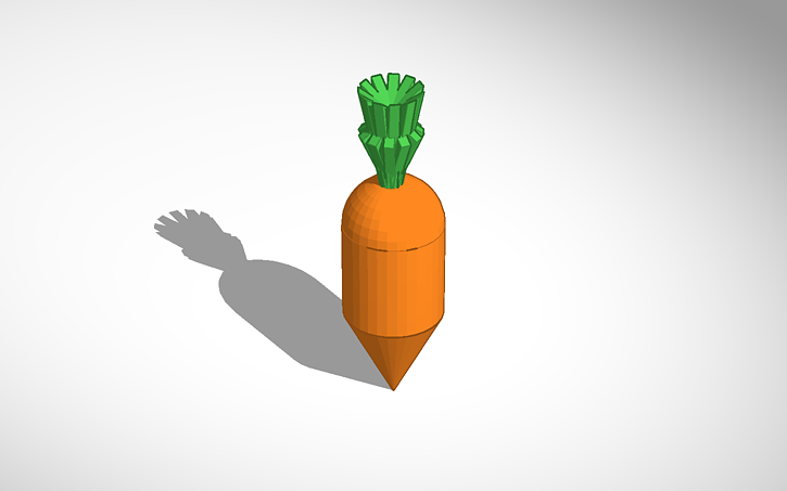 3D design Carrot - Tinkercad