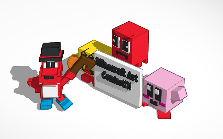 Drawing Contest Minecraft 3D design Minecraft Art Contest | Tinkercad