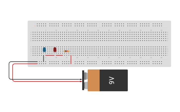 Circuit design Circuito en serie Andrea Cisneros 7° C | Tinkercad
