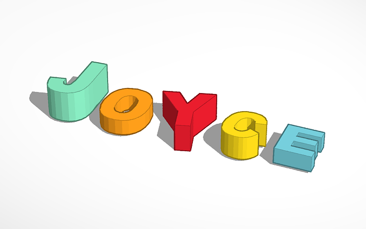 3D design My Name in 3D | Tinkercad