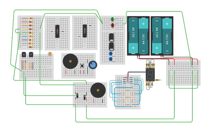 6 Transistor Inverter Not Schaltung Tinkercad