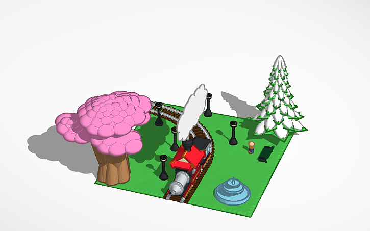 3D design TRAIN - Tinkercad