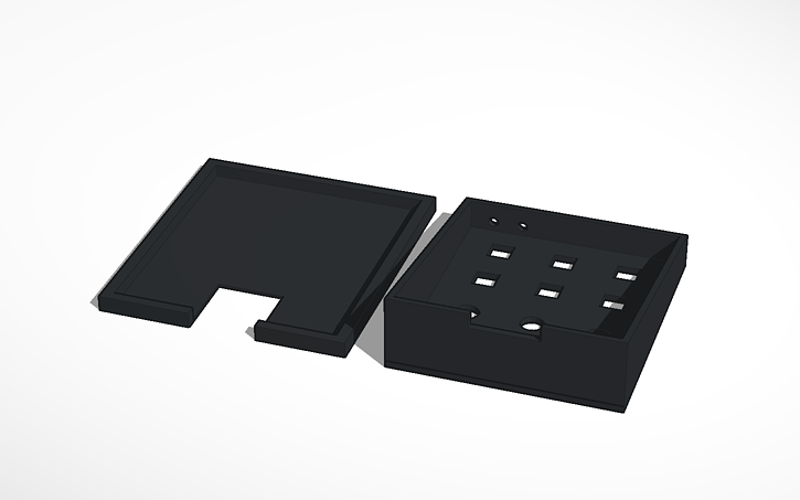 3D design Arduino button box - Tinkercad