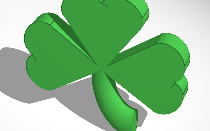 Clover Designcad 3D design clover - Tinkercad