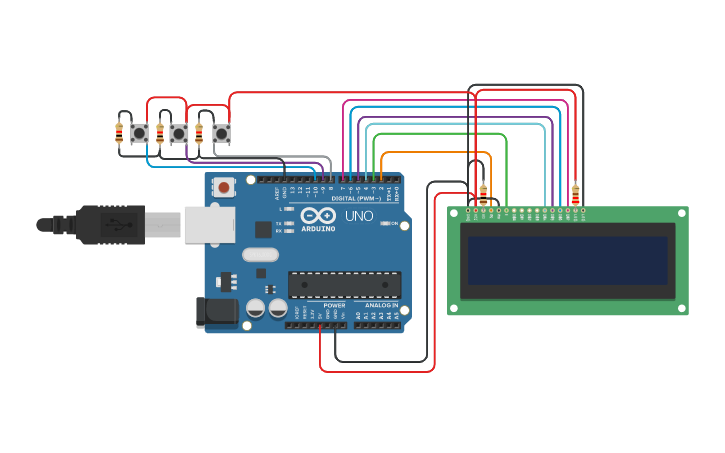 Circuit design DIGI-CLOCK - Tinkercad
