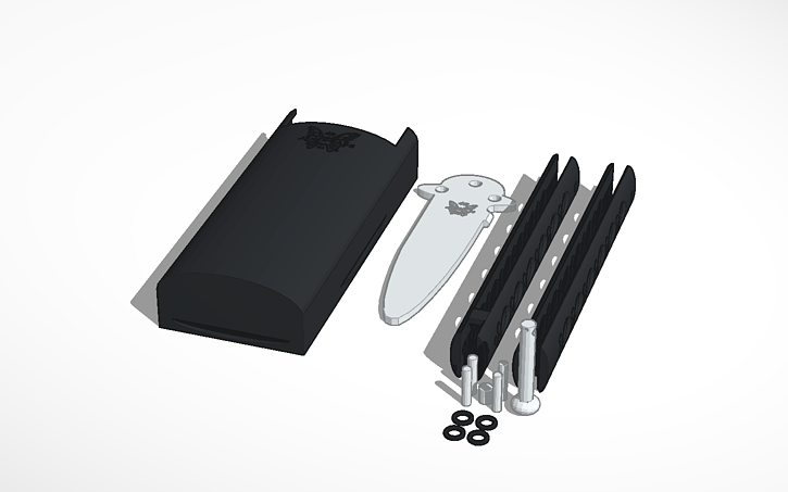 Benchmade 42 Style Balisong W Belt Clip Holder Tinkercad