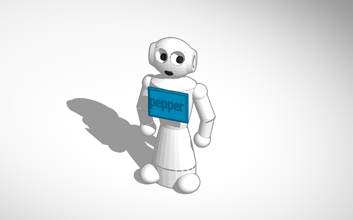 3D design Pepper Robot - Tinkercad