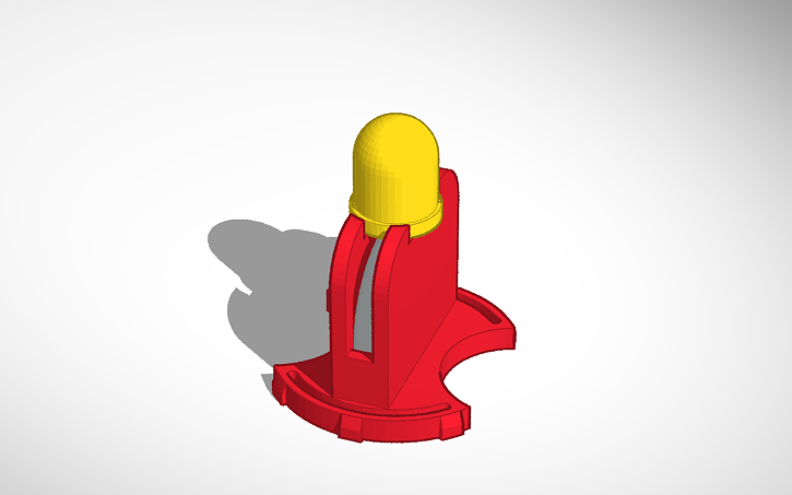 The Tinkercad design process of a place holder