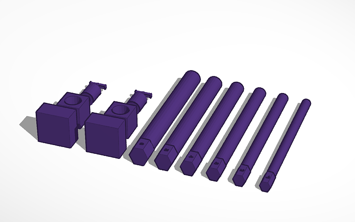 3D design Spring Maker Parts - Tinkercad