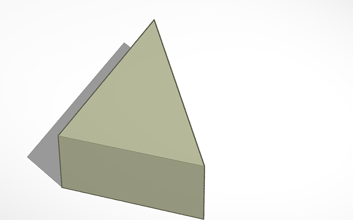 3D design Triangle rectangle - Tinkercad