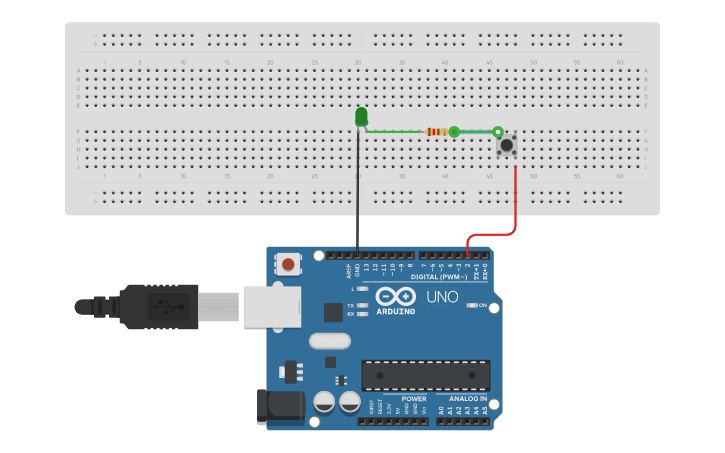 Circuit design Pulsador Con Arduino - Tinkercad