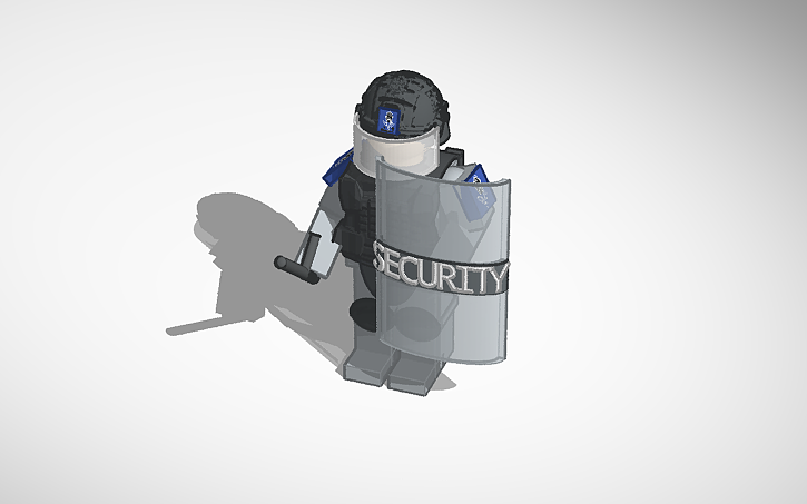 3D design Stellar Vanguard riot control guard - Tinkercad