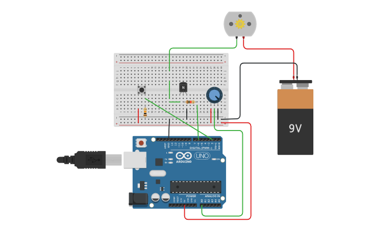 Circuit design Wiper Control System - Tinkercad