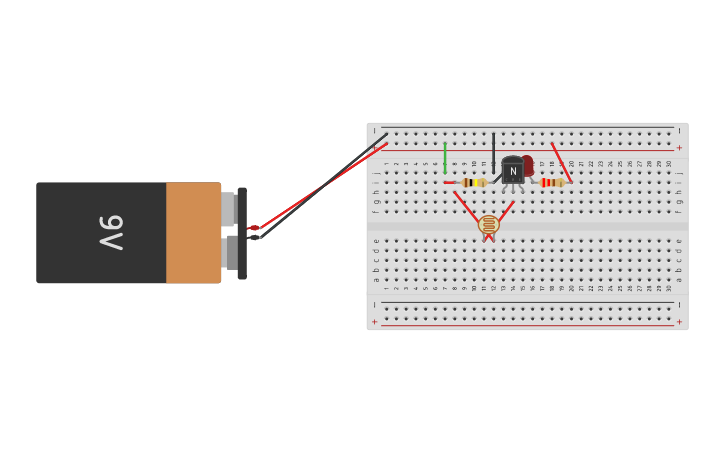 Circuit design circuito de fotocelda - Tinkercad