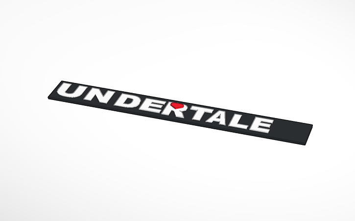 Undertale Logo Tinkercad
