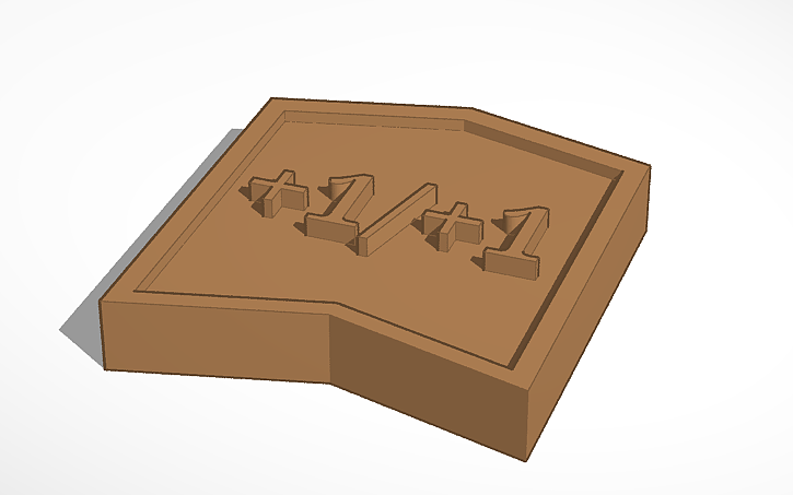 3D design Magic the Gathering +1/+1 and -1/-1 counters | Tinkercad