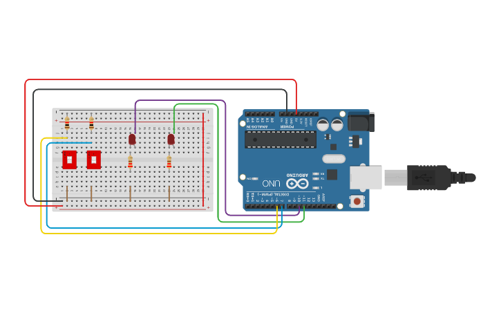 Circuit design Semisumador en Arduino-jholfram sandoval | Tinkercad