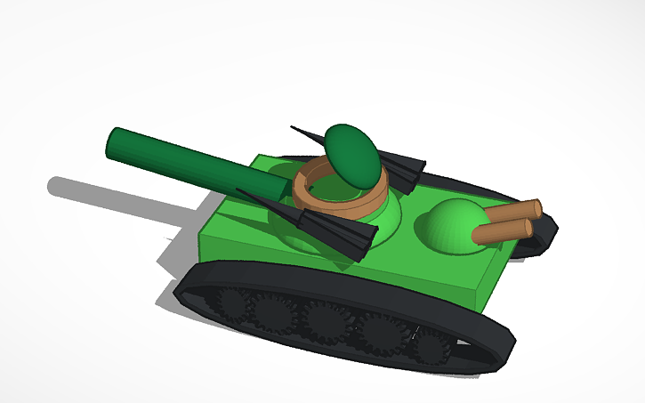3D design танк | Tinkercad