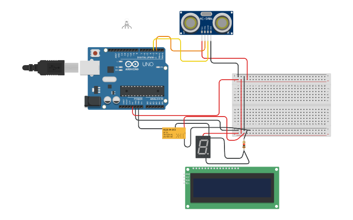 Circuit design Smart Display Systems - Tinkercad