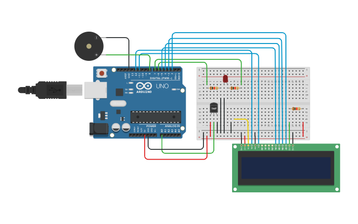 Circuit design Proyecto - Tinkercad