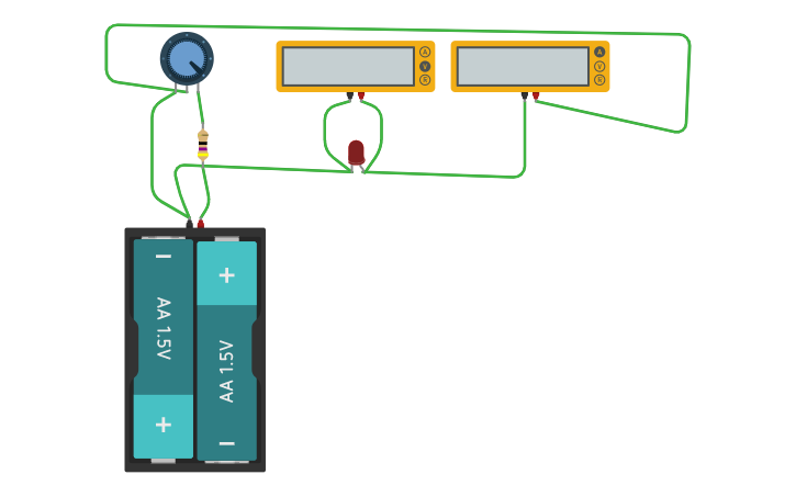 Circuit Design Curva Led Tinkercad