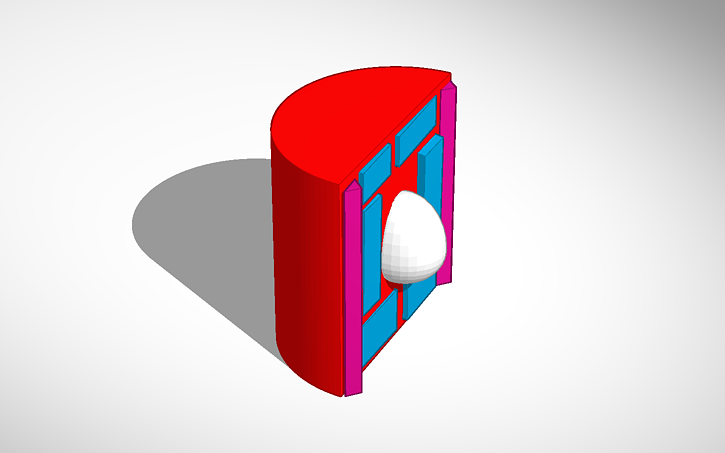 3D design egg compartment - Tinkercad
