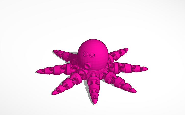 3D design octopus - Tinkercad