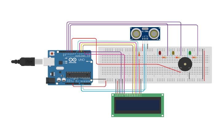 Circuit design FA2 - Flood Control Detection - Tinkercad