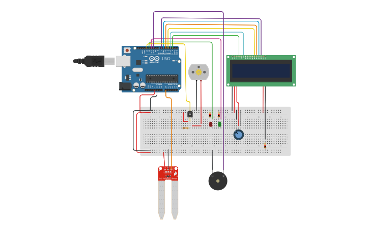 Circuit design smart irrigation system using soil moisture sensor ...