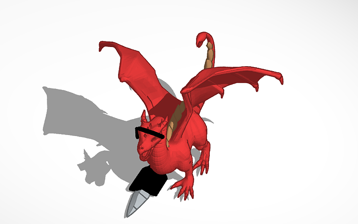 3D design Foxy Dragon (FNaF) - Tinkercad