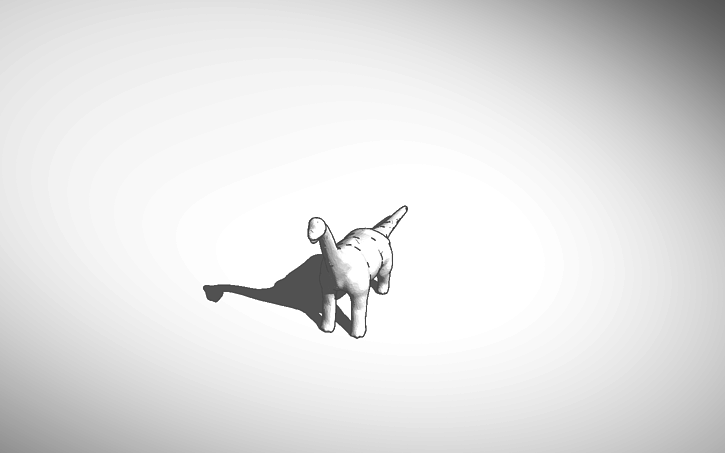 3D design Brachiasaurus - from 123dapp.com - Tinkercad