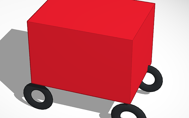 3D design box car - Tinkercad