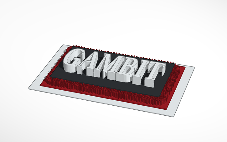 3D design Gambit LOGO - Tinkercad