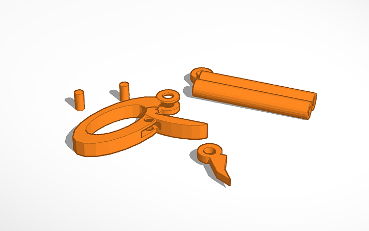 3D design remington derringer assembly | Tinkercad