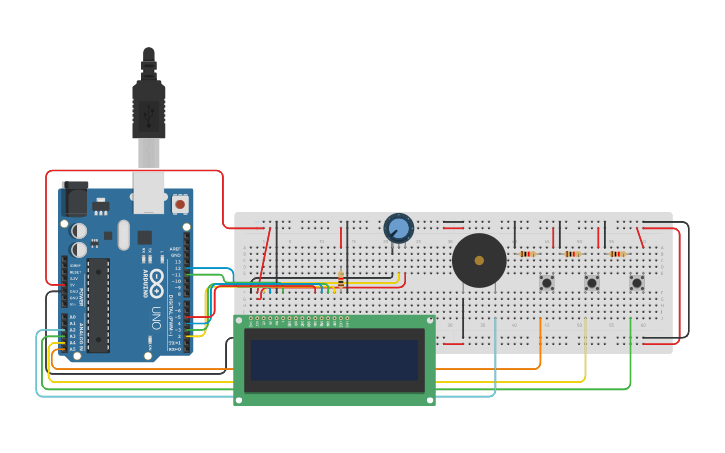 Circuit design Projeto Timer | Tinkercad