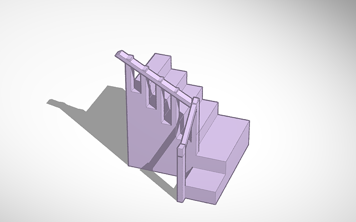 3D design Stairs - Tinkercad