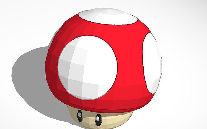 3D design Better Mario Mushroom - Tinkercad