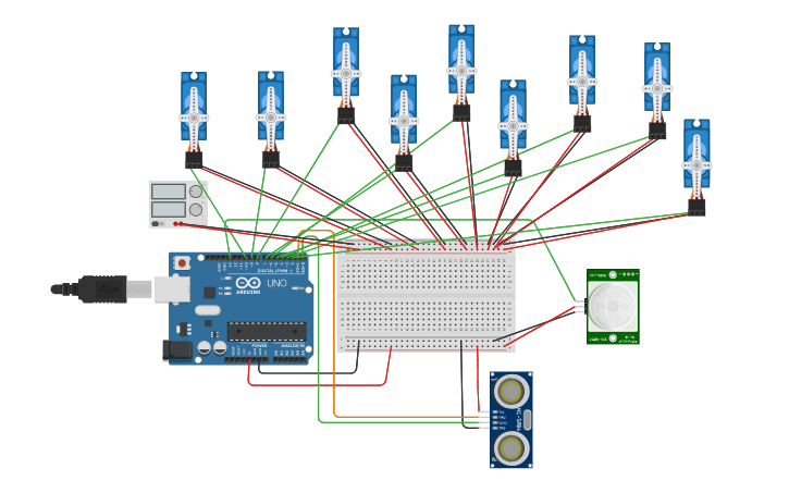 Circuit design Emotional Dog - Tinkercad