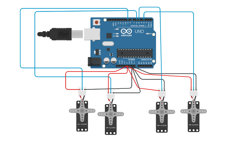 Circuit Design Copy Of Servo Motor Tinkercad