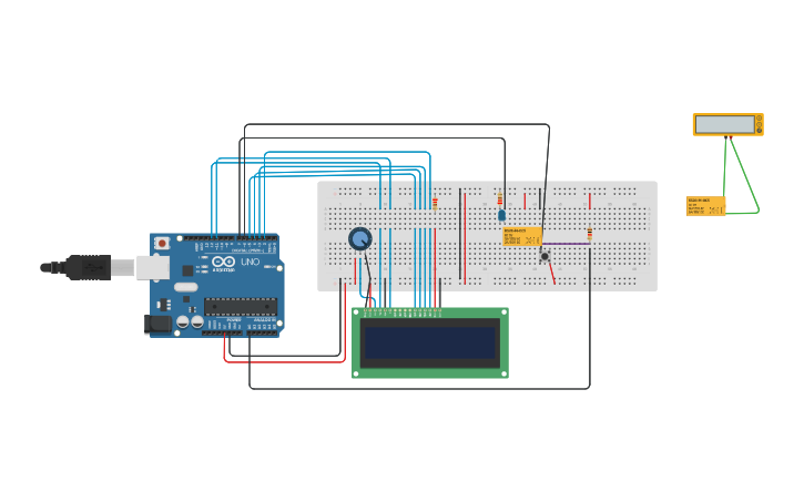 Circuit design relay - Tinkercad