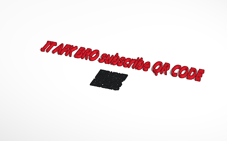 3D design subscribe QR CODE | Tinkercad