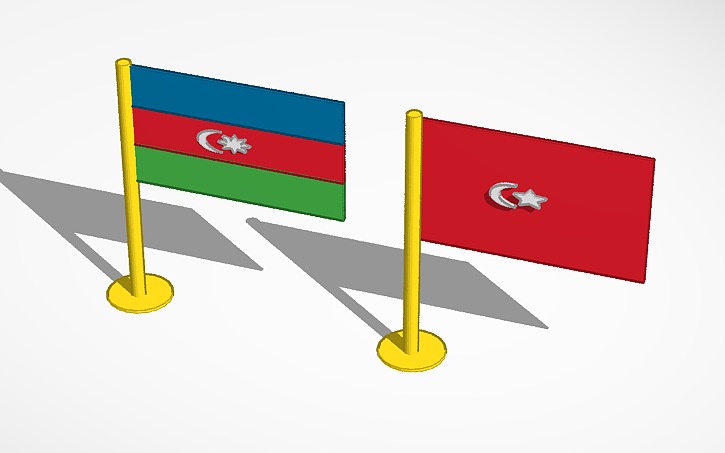 Bayraq Animation 3D design Bayraq - Tinkercad